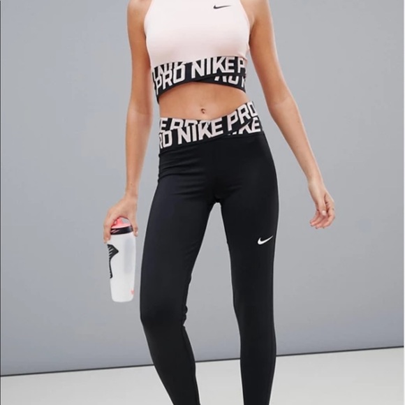nike pro leggings and top set